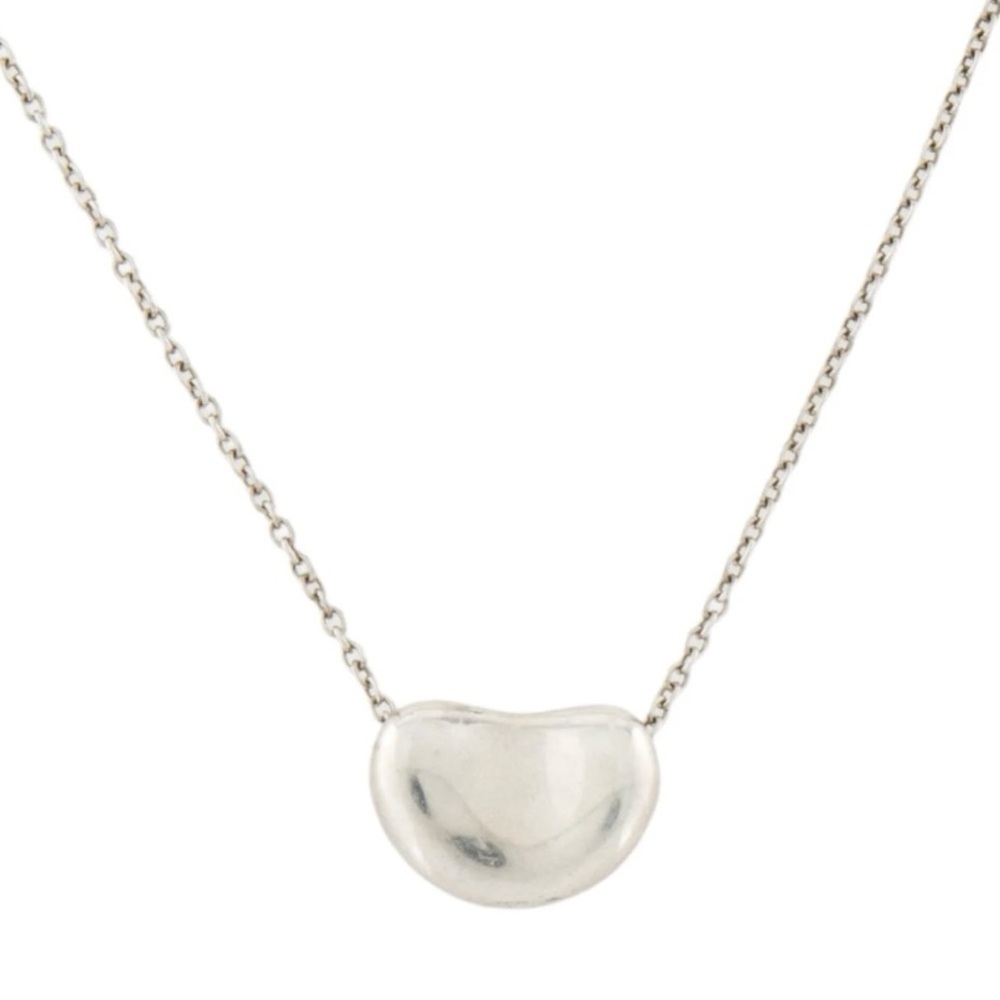 ✨SOLD✨ Tiffany & Co. // Elsa Peretti Silver Bean Necklace
